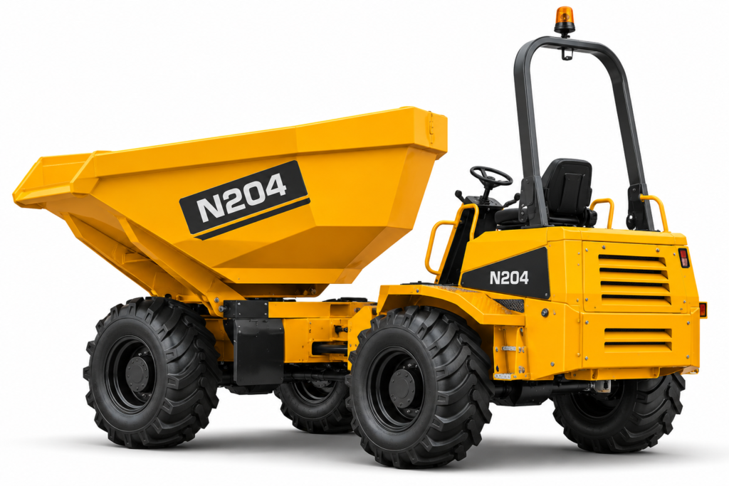 N204 forward tipping dumper on a white background
